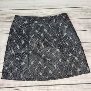 BCBG MaxAzria Women's Black Basket Weave Jacquard Mini Skirt A-line Size Medium